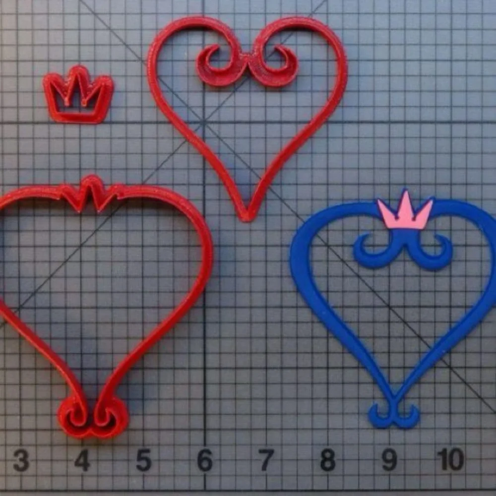 Kingdom Hearts Logo Cookie/Fondant Cutter 4”